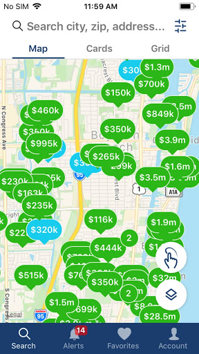 Android application Lang Realty screenshort