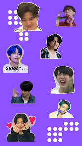 Captura 4 BTS Stickers Army Kpop android