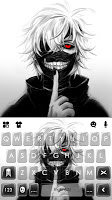 screenshot of Creepy Mask Man Keyboard Theme