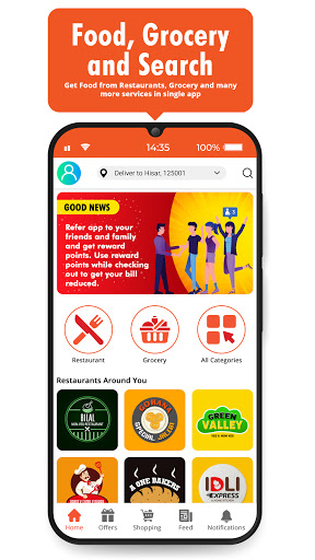 Android application A2Z Search: Food, Grocery and screenshort