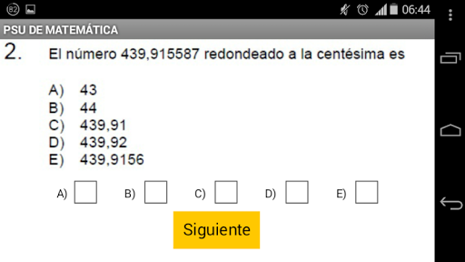PSU de Matemática Screen 3