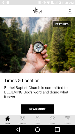 Android application Bethel Baptist Church of Indep screenshort