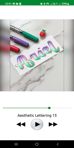 Aesthetic Lettering Tutorial Screen 3