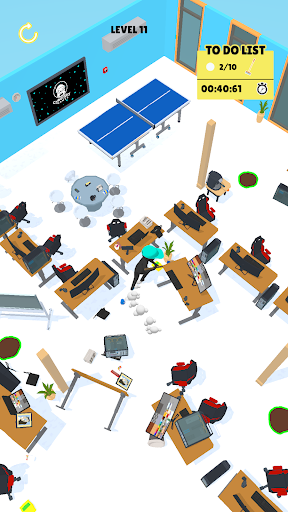 Android application Smash Office - Destroy Stress! screenshort