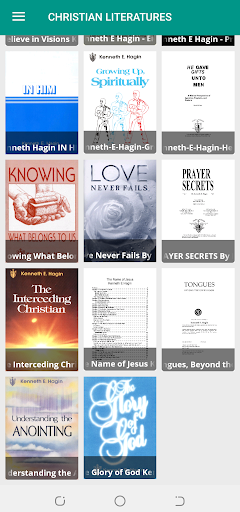 Android application Christian Literatures screenshort