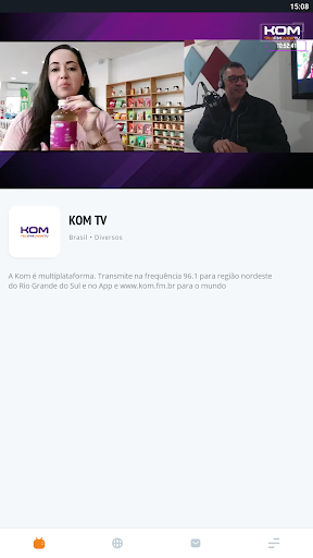 Android application Kom screenshort