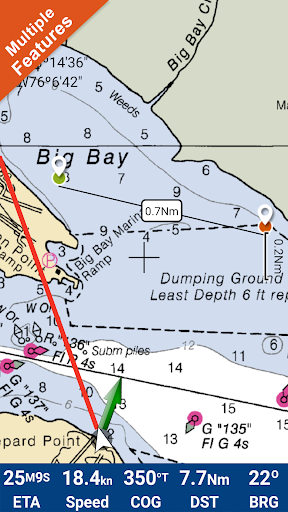 Android application Oneida Lake GPS Map Navigator screenshort