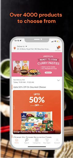 Satvacart - 100% Veg Grocery Screenshot 2 - AppWisp.com
