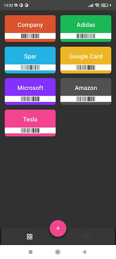 Android application My Discount Cards screenshort