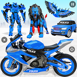 police Eagle Robot jeu de vélo