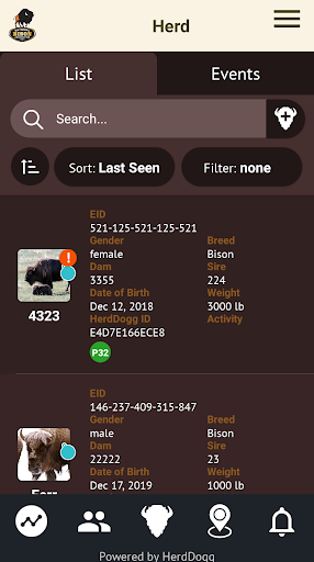 The Bison App Screen 2