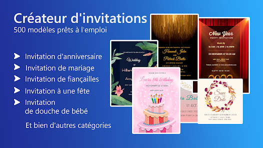 Carte d'invitation anniversaire digitale - licorne