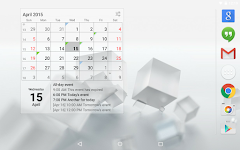 screenshot of Calendar Widget Month + Agenda