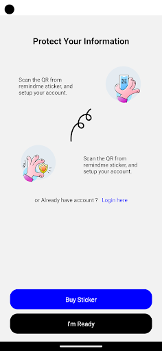 Android application Remindme la screenshort