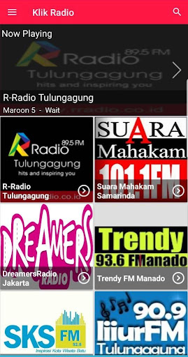 Android application Klik Radio screenshort