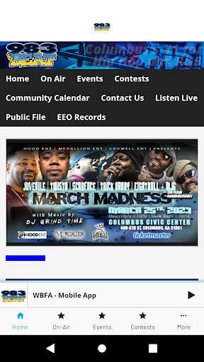 Android application 98.3 The Beat screenshort