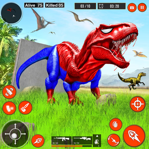 Real Dinosaur Hunter Gun Games  Icon