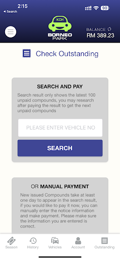 Android application BorneoParkKCH screenshort