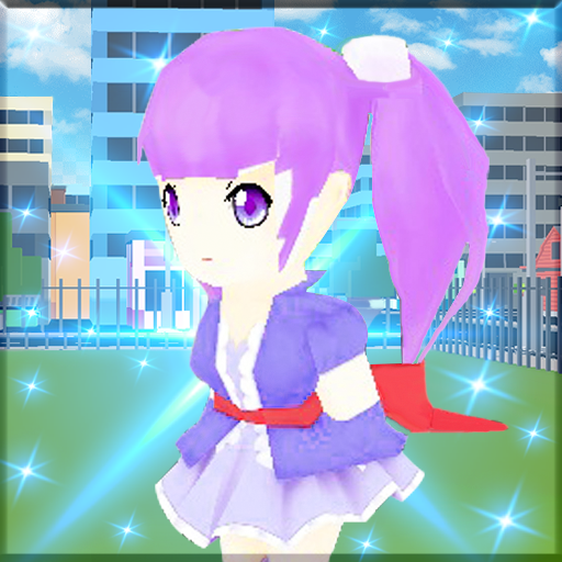 little girl school bully game logo