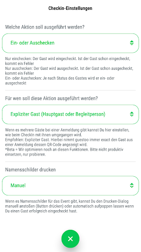 Android application guestoo CheckIn screenshort
