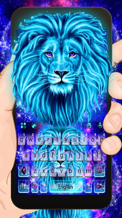 Galaxy Neon Lion Keyboard Them - 7.1.5_0412 - (Android)