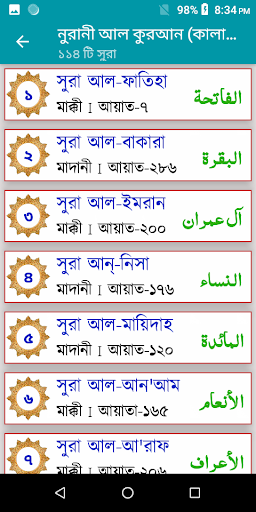 আল কুরআন (কালার কোড) Screen 2