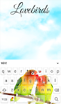 screenshot of Lovebirds Keyboard + Wallpaper