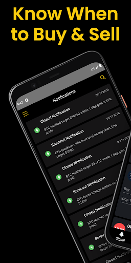 Android application Crypto Swing Alert screenshort