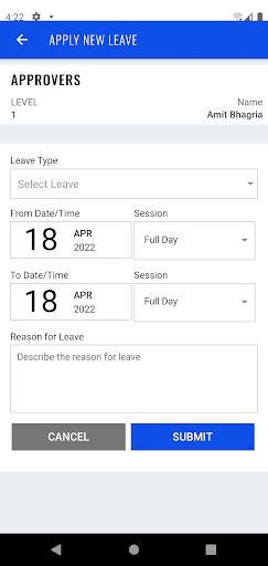 Android application SEL Sparsh screenshort