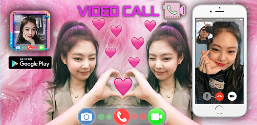 Captura de Pantalla 1 Jennie Video Call Simulation android