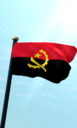 Android application Angola Flag 3D Live Wallpaper screenshort