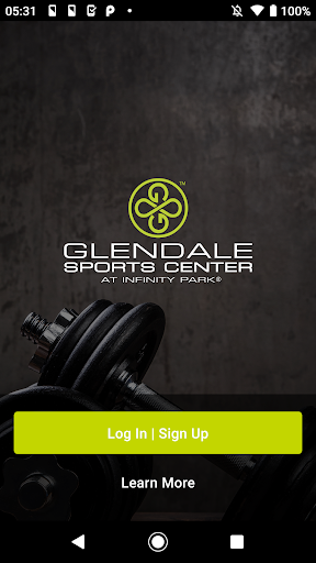 Android application Glendale Sports Center screenshort
