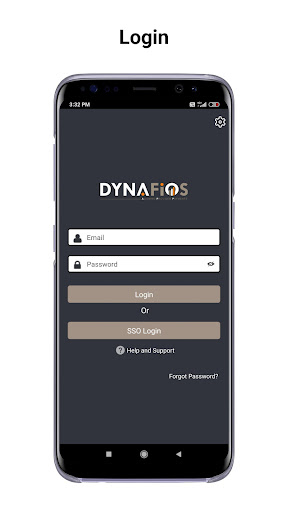 Android application Dynafios screenshort