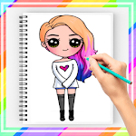 Cover Image of Download How to Draw Girl Step by Step  APK