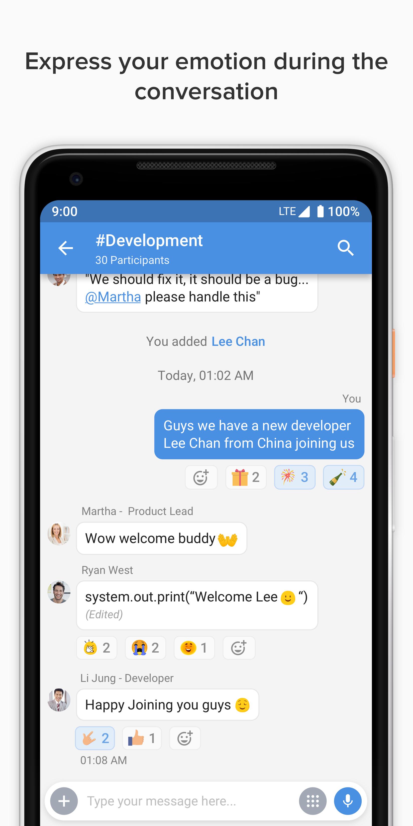 Android application Zoho Cliq - Team Communication & Collaboration App screenshort