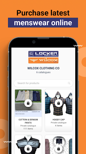 Android application Wilcox Clothing Co. screenshort