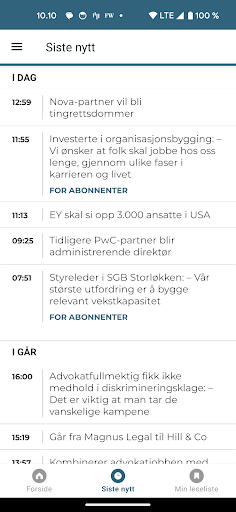 AdvokatWatch Norge Screen 3