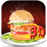 3D Fried Chicken Burger Theme icon