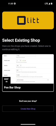 Android application Instant Shop & Website Builder screenshort