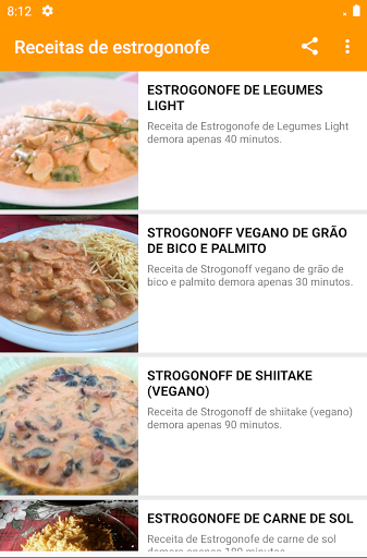 Receitas de estrogonofe Screen 3