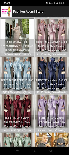 Android application Ayumi Store screenshort