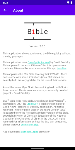 OpenSpritz Bible Screenshot 4 - AppWisp.com