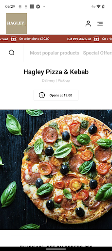 Android application Hagley Pizza & Kebab Bear Wood screenshort