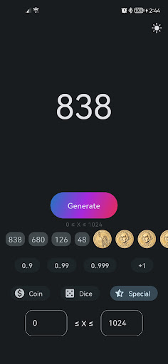 Randomizer Screen 3