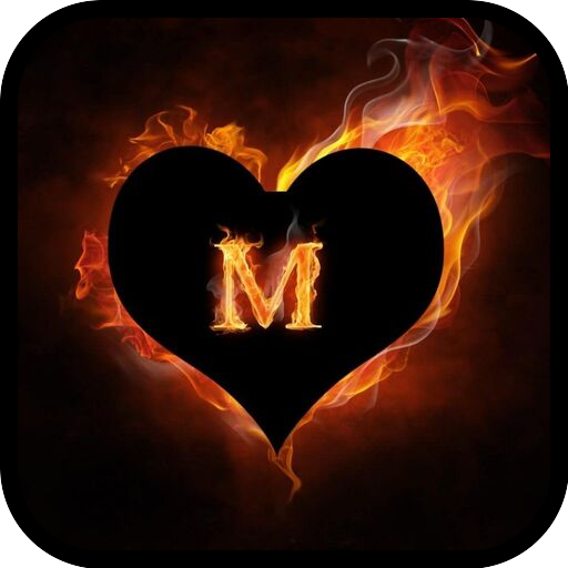 M Letters Wallpaper HD logo