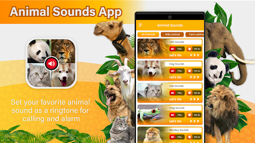 Android application Animal Sounds Animal Ringtones screenshort