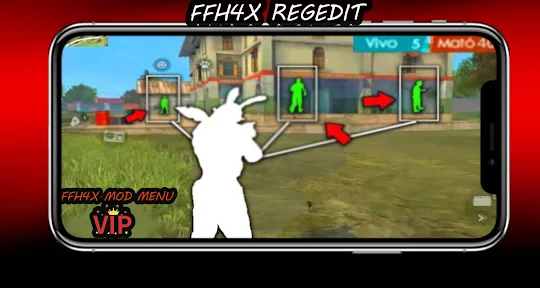 Download Regedit FFH4X Mod Menu Fire FF APK for Android, Run on PC and Mac