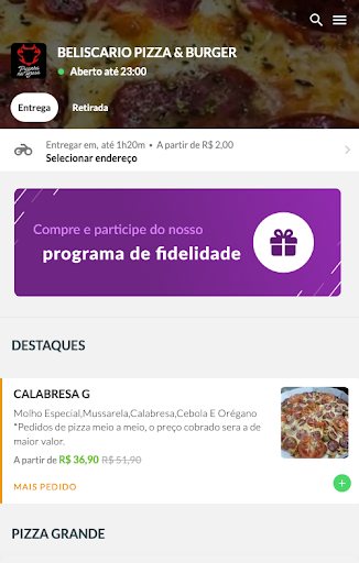 Android application Beliscário screenshort