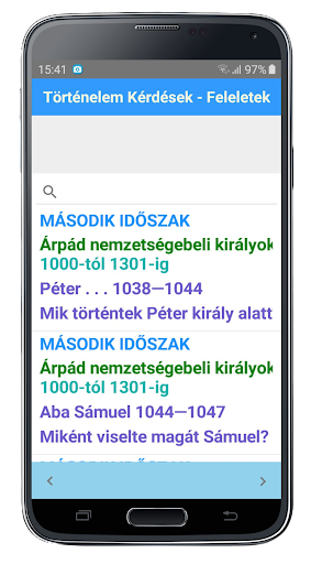 Történelem Kérdések, Feleletek Screen 2
