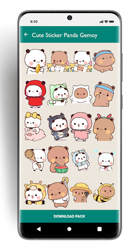 Cute Sticker Panda Gemoy Lucu Screen 2